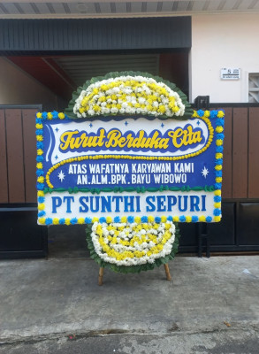 Papan Bunga Duka di Bojongraharja