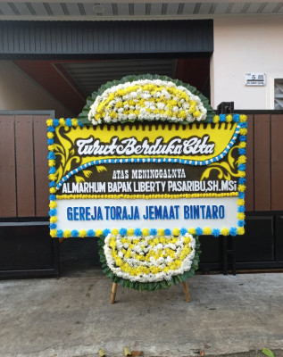 Papan Bunga Duka di Bojongraharja